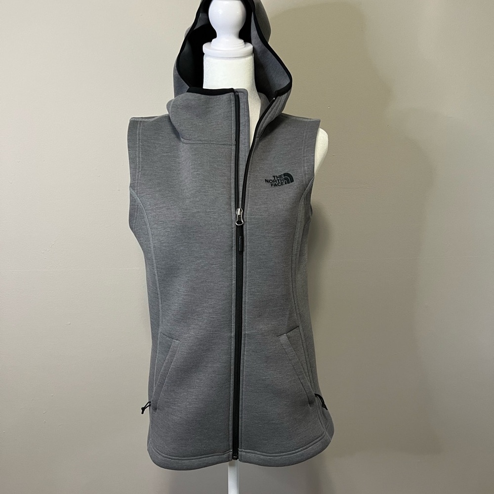 The North Face Women's Gray Hooded Sleeveless Vest